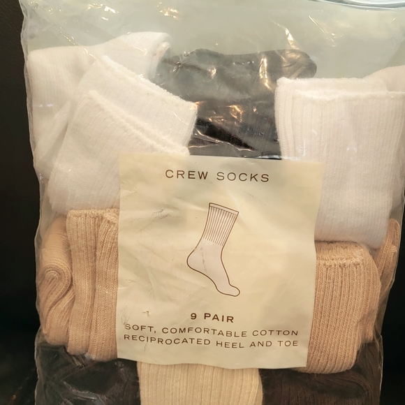 Target Other - New Nine Pair Crew Socks size 9-11